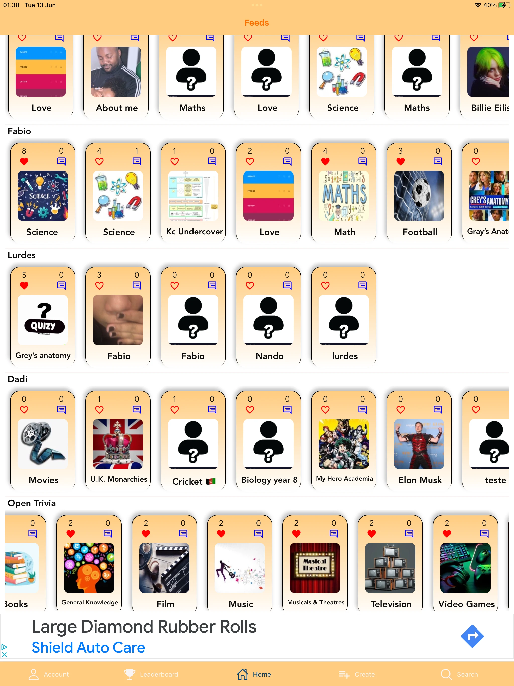 myQuiz screenshot