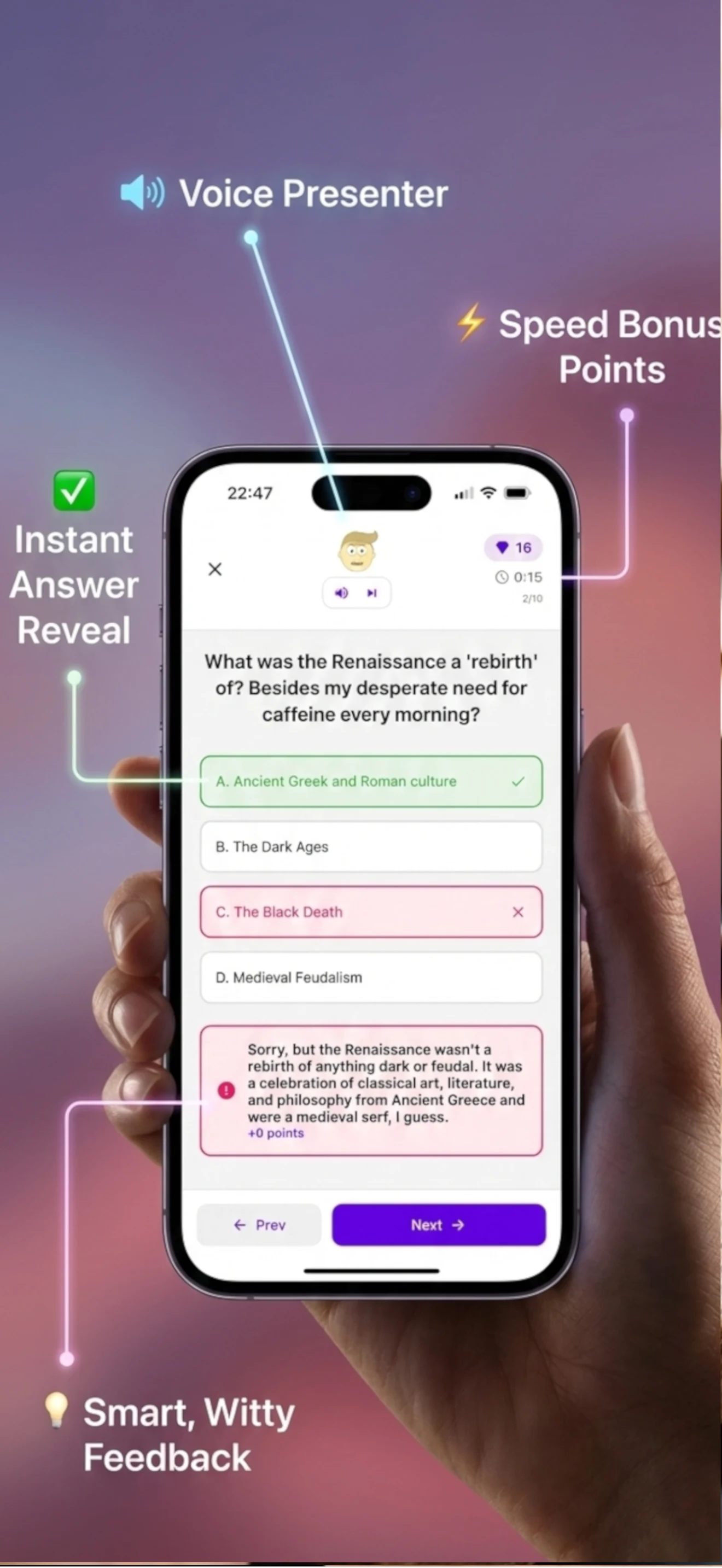 myQuiz screenshot