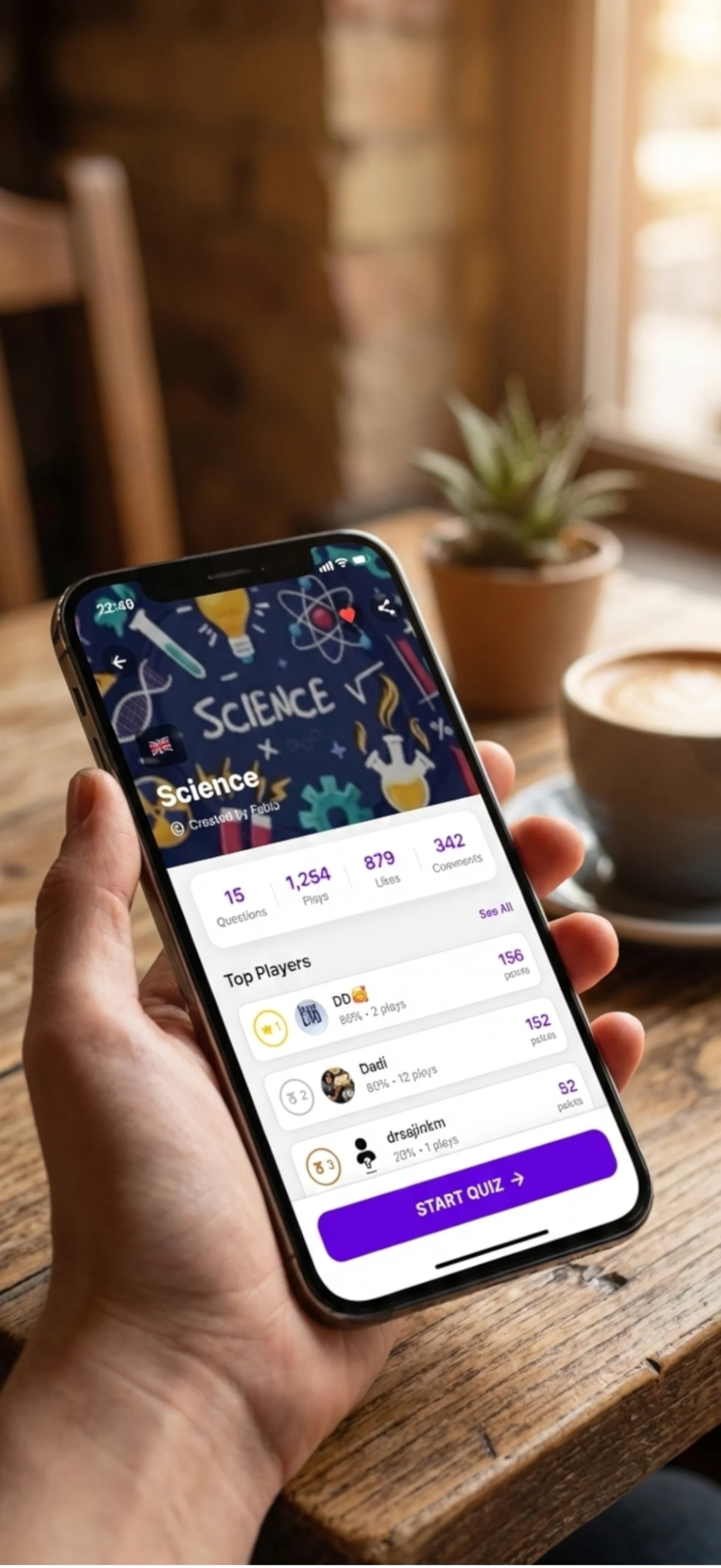myQuiz screenshot
