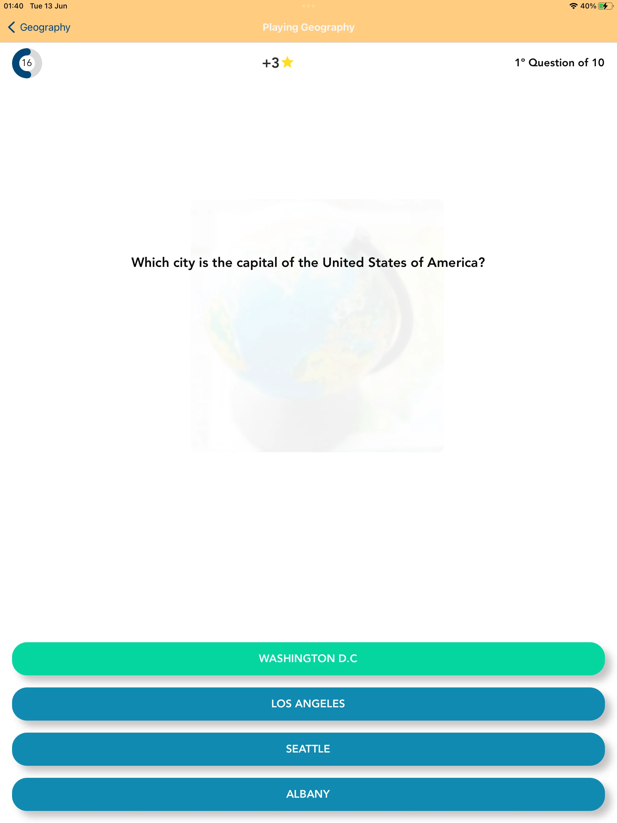 myQuiz screenshot